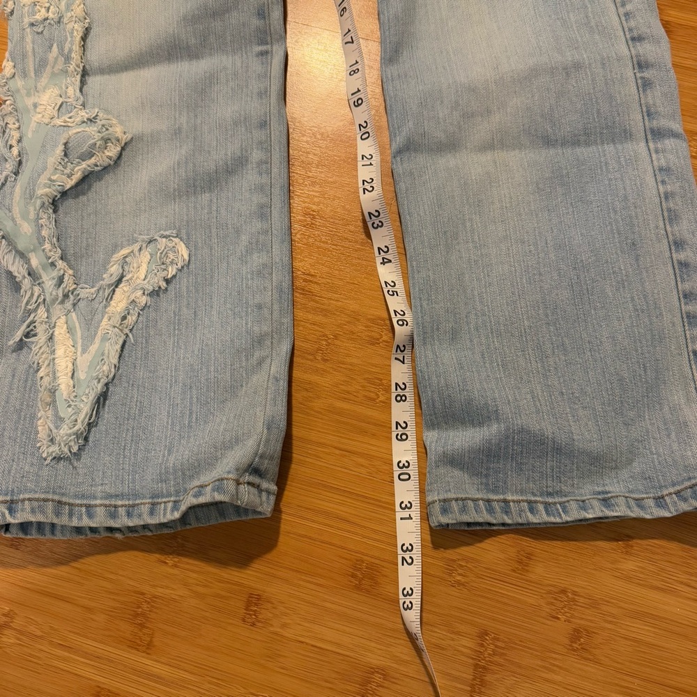 INC International Concepts Bootcut Jeans with Embroidered Leg Detail - Picture 6 of 11